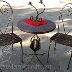 Кованый стол и стулья КСС_14