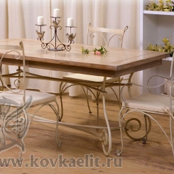 Кованый стол и стулья КСС_17