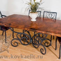 Кованый стол и стулья КСС_20
