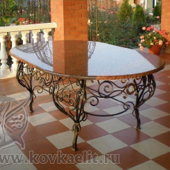 Кованый стол и стулья КСС_32
