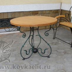 Кованый стол и стулья КСС_36