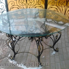 Кованый стол и стулья КСС_38