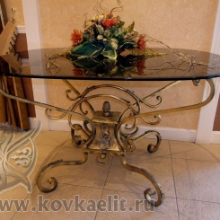 Кованый стол и стулья КСС_41
