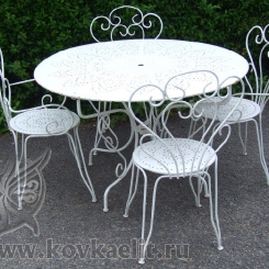 Кованый стол и стулья КСС_6