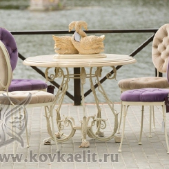 Кованый стол и стулья КСС_8