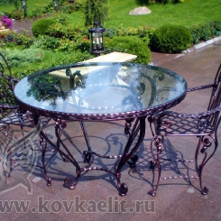 Кованый стол и стулья КСС_9