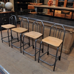 Барный стул со спинкой LOFT_18